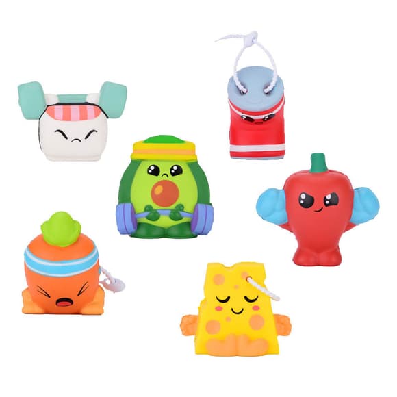 Сквіш іграшка-сюрприз "Спортивні смаколики" 13/SC24, 6 героїв