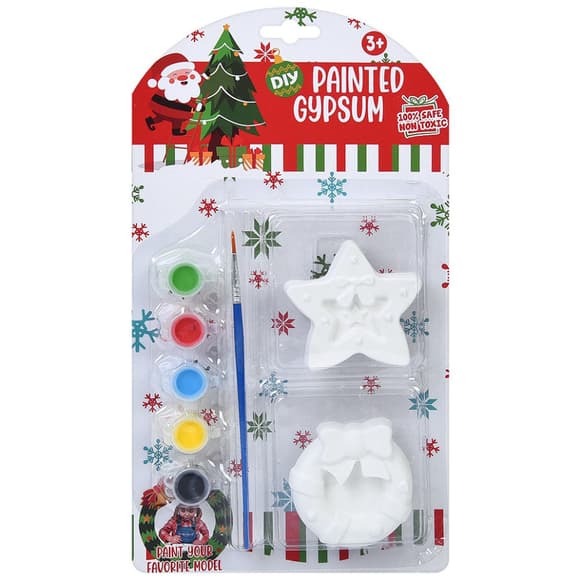 Дитячий набір для розпису гіпсових фігурок "Різдвяний декор" 1208-3