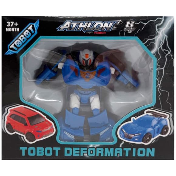 Машинка-трансформер "Tobot 2 в 1" 525-1(Blue-2) пластик