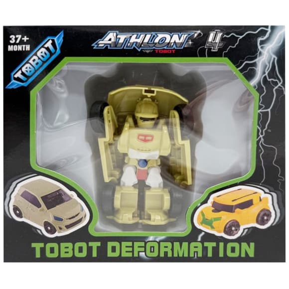 Машинка-трансформер "Tobot 2 в 1" 525-1(Khaki) пластик