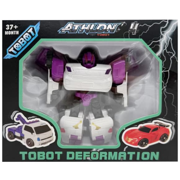 Машинка-трансформер "Tobot 2 в 1" 525-1(Violet-1) пластик