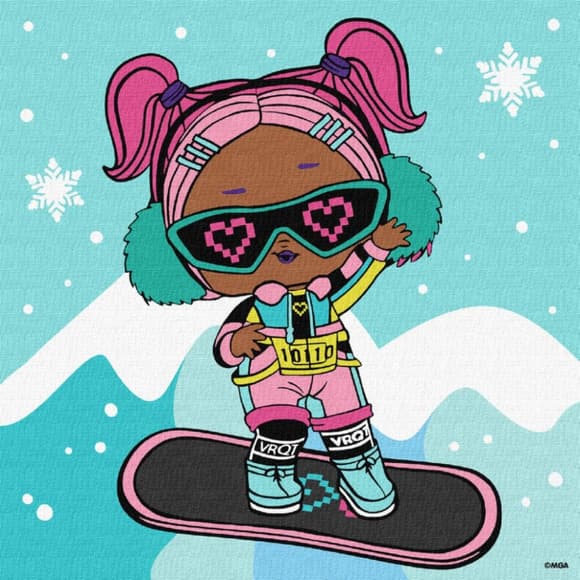 Картина по номерам "L.O.L. Surprise! Jolly Vibes. V.R.Q.T." KHO1321, 25x25 см