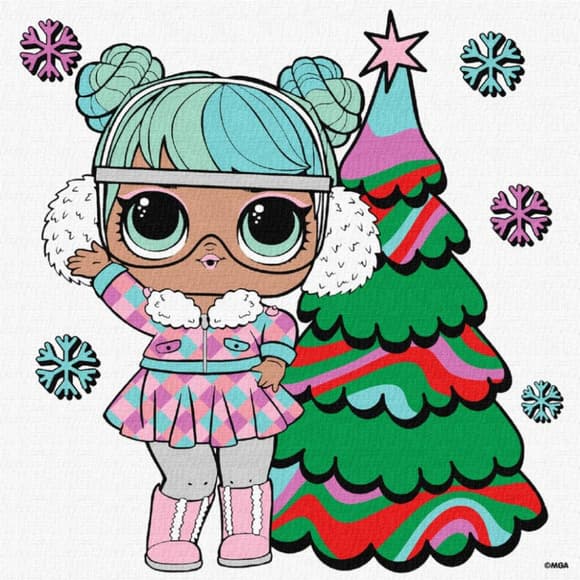 Картина по номерам "L.O.L. Surprise! Jolly Vibes. Bon Bon" KHO1329, 25x25 см