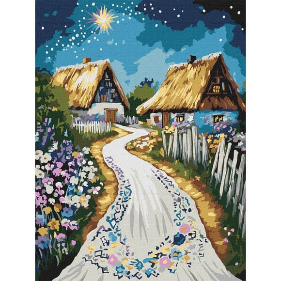 К артина по номерам "Хижина" KHO5161, 30x40 см