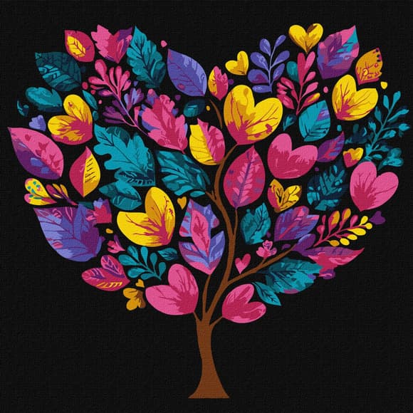 Картина по номерам "Дерево жизни" KHO5177, 30х30 см