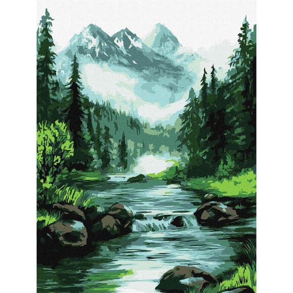 Картина за номерами "Таємниче джерело" KHO6371, 30х40 см