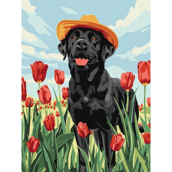 Картина по номерам "Волшебный лабрадор" KHO6621, 30х40 см