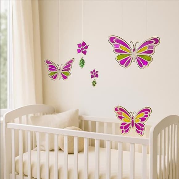 Набір для вітражног о живопису за номерами Арт Вітраж "Яскраві Метелики" FDSGK-02