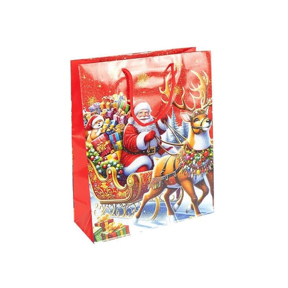 Пакет подарунковий "Новий Рік" 2579-2 розмір 18х21,5х8 см