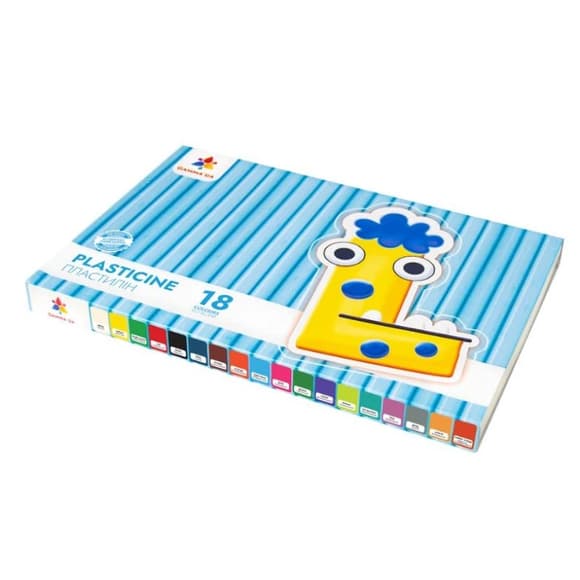 Детский набор пластилина 200318, 18 цветов