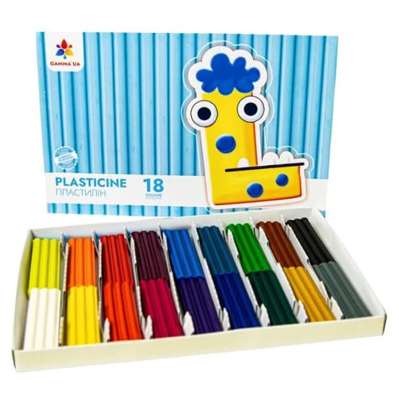 Детский набор пластилина 200318, 18 цветов