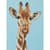 Алмазна мозаїка "Жираф" DM3002 з мольбертом 17x22.5 см