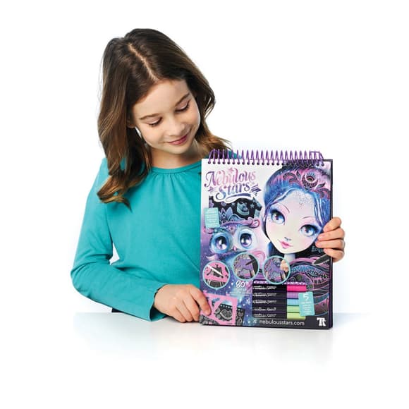 Набір для творчості Скетчбук: Екліпсія-чорні аркуші Nebulous Stars 11121, 8 ручок