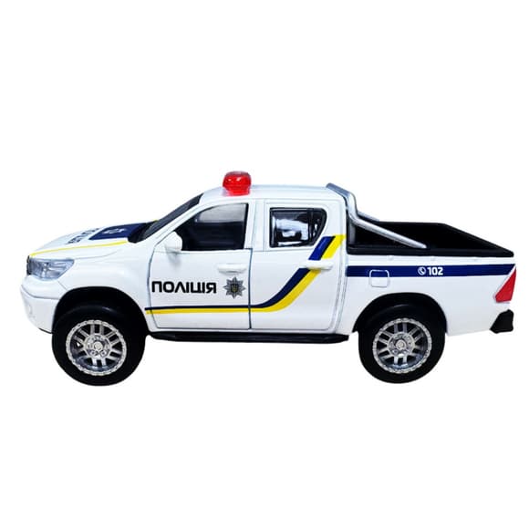 Детская автомодель Toyota Hilux Police TechnoDrive KM250426 масштаб 1:32