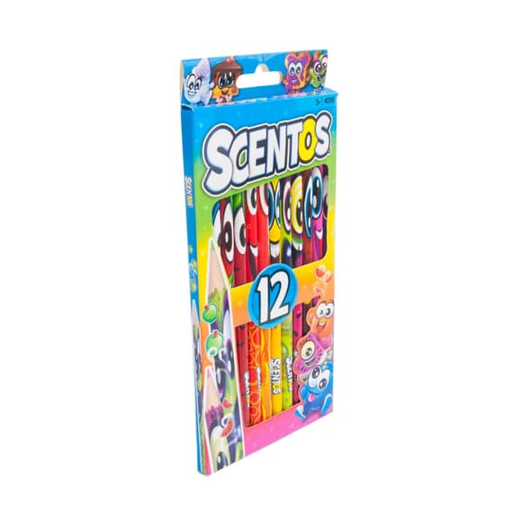 Детский набор ароматных карандашей "Фантазия" Scentos 40515, 12 цветов