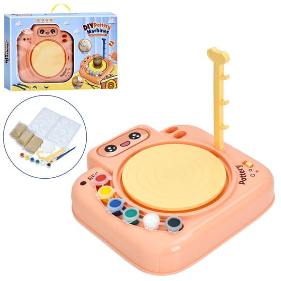 Набір для творчості Гончарний круг ZY113, 6 акрилових фарб для покриття