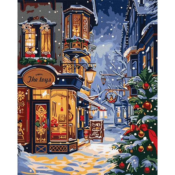 Картина по номерам "Магазин подарков" ©art_selena_ua KHO3659, 40х50 см