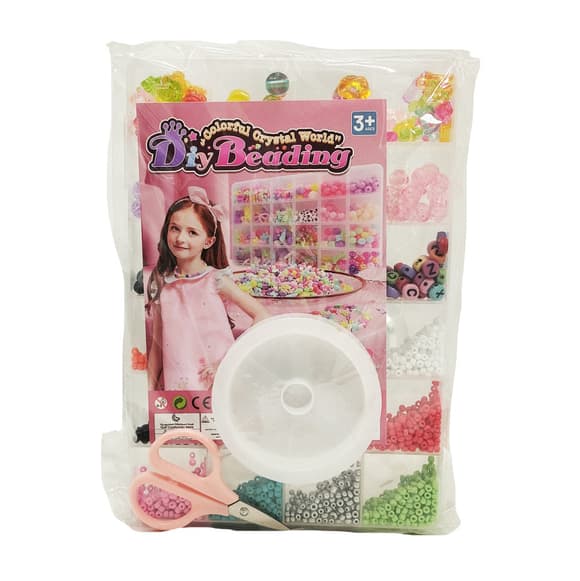 Детский набор бисера для создания украшений 610-34 ножницы, леска в комплекте