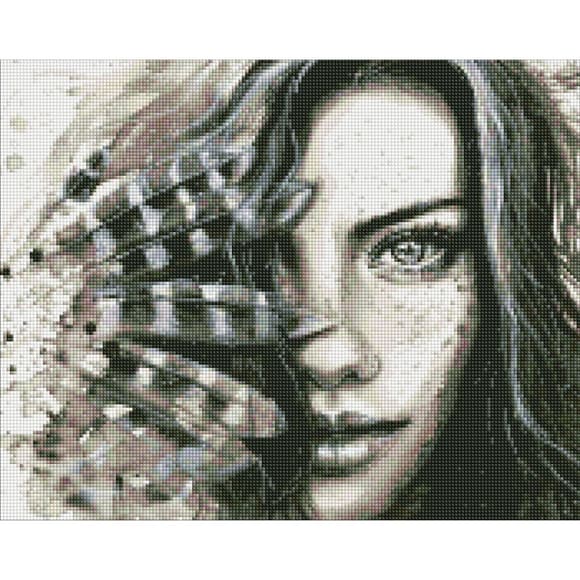 УЦІНКА! Алмазна мозаїка "Виразний погляд" AMO7435-UC 40х50 см