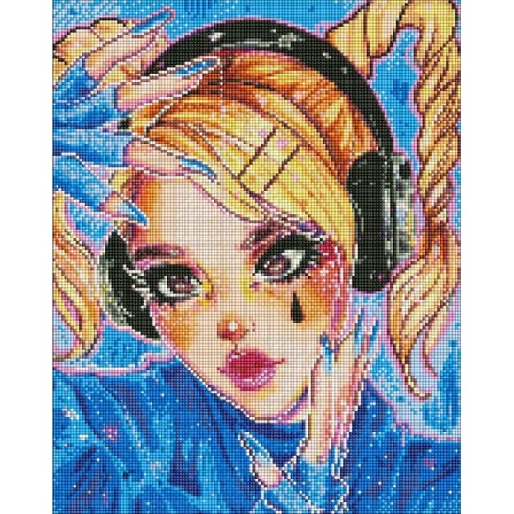 УЦЕНКА!!! Алмазная мозаика "Ритмическая музыка" ©nila_art_art AMO7598-UC 40х50 см