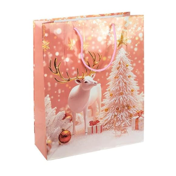Пакет подарочный "Новый год" 2580-1 размер 18х21,5х8 см 