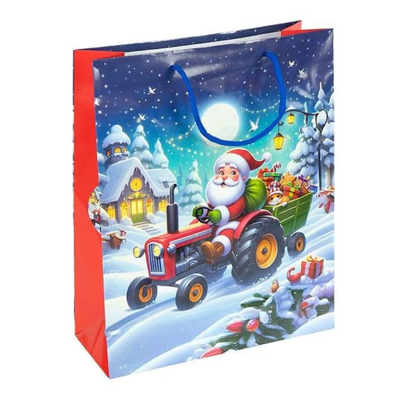 Пакет подарунковий "Новий Рік" 2576-2-2 розмір 26х32х10 см 