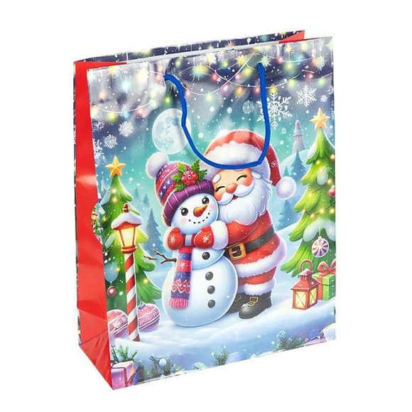 Пакет подарунковий "Новий Рік" 2576-2-3 розмір 26х32х10 см 