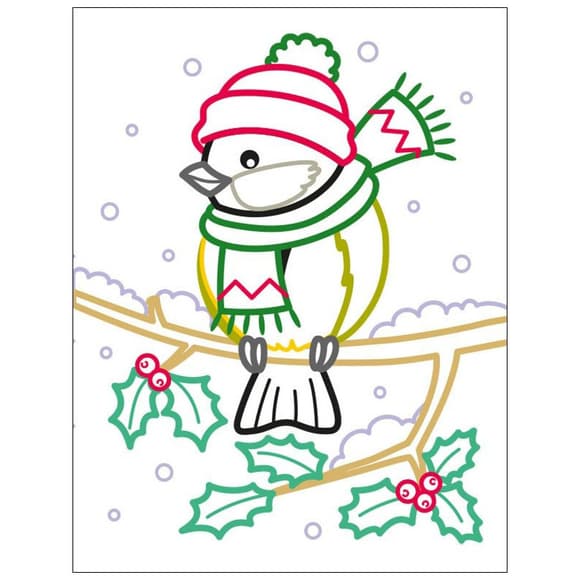 Дитячі кольорові розмальовки "Санта і друзі" 18712, 2-3 роки