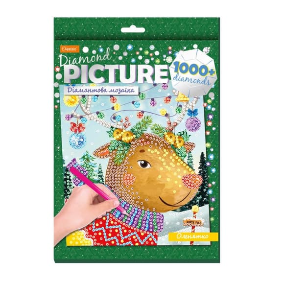 Набор для творчества бриллиантовая мозаика "Оленёнок" НТ-34-03 