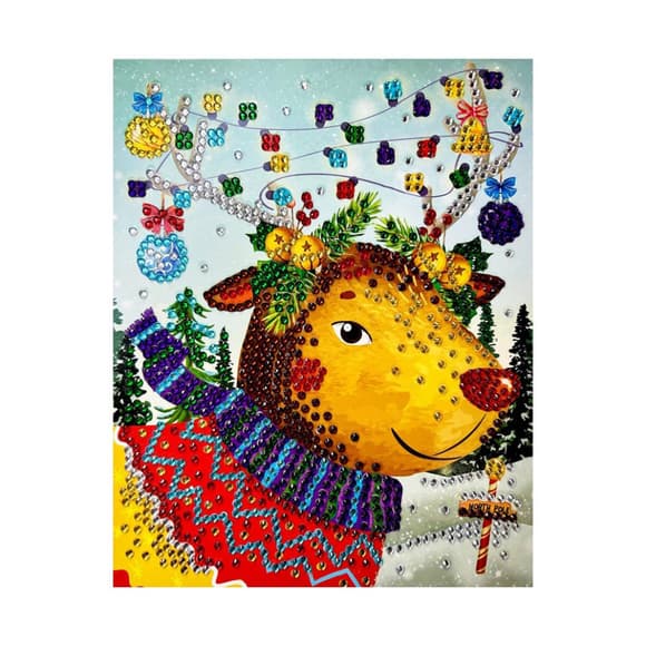 Набор для творчества бриллиантовая мозаика "Оленёнок" НТ-34-03 