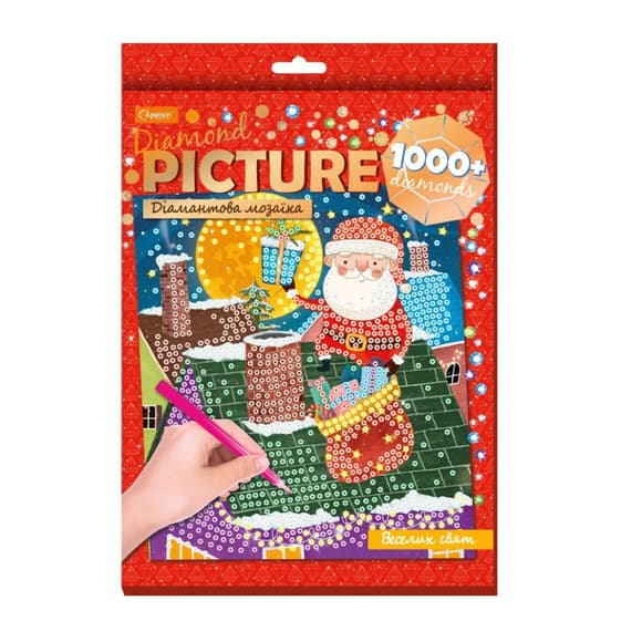 Набор для творчества бриллиантовая мозаика "Веселых праздников" НТ-34-01