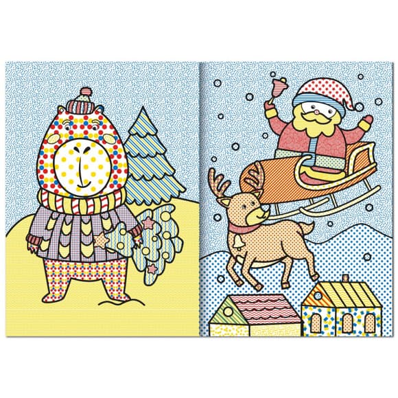 Детская аква-раскраска с водным маркером "Santas Colors" НТ-43-01