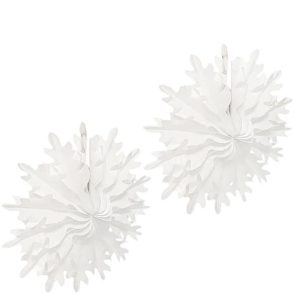 Набір підвісних паперових новорічних прикрас "Сніжинка" CG-11, 2 шт