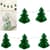 Гірлянда з паперових новорічних прикрас "Ялинки" CG-12, 5 шт