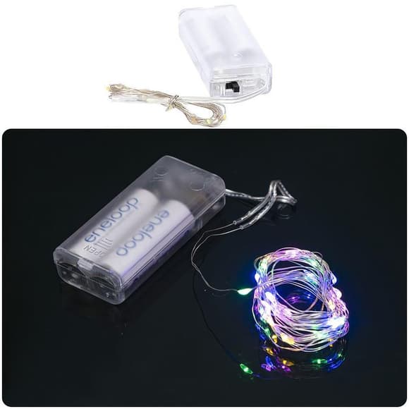 Декоративна гірлянда "Роса" RJ-01 на батарейках 20 лампочок 2 метри