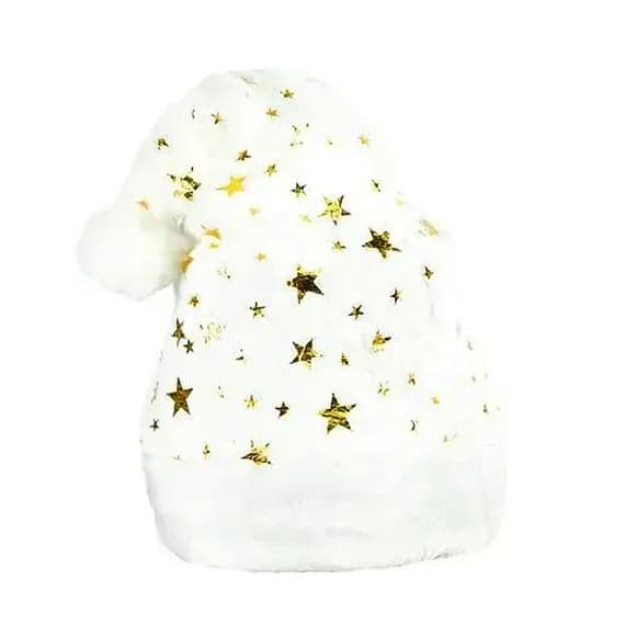 Ш апка новогодняя "Санта-Клауса" 6241-22(Gold) блестящая