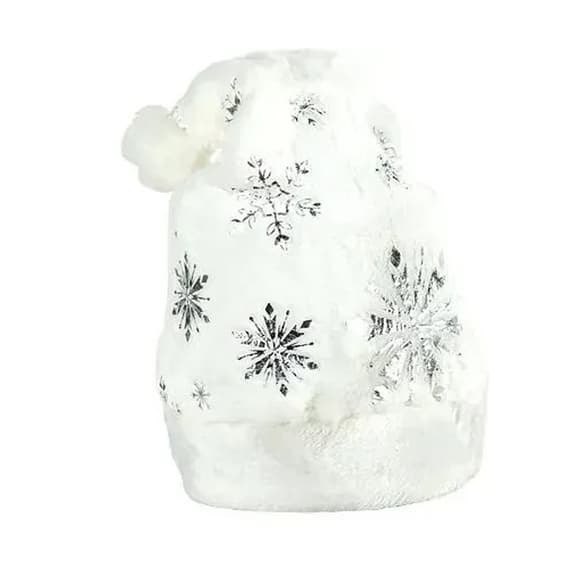 Шапка новогодняя "Санта-Клауса" 6241-22(Silver) блестящая