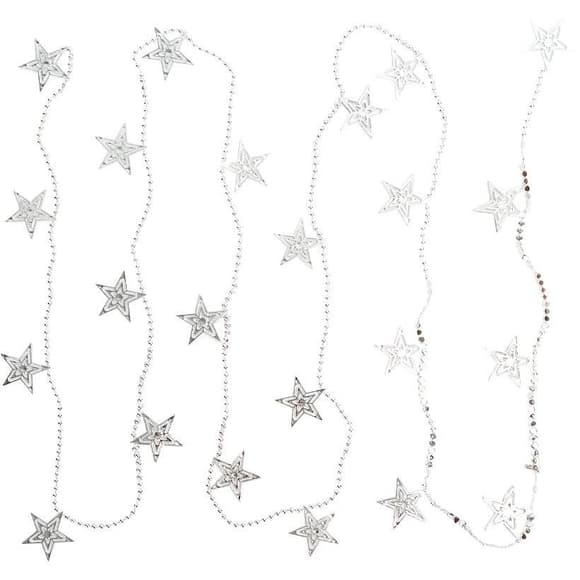 Декоративное ожерелье на елку "Звездочки" XYA-319 размер 2,7 м