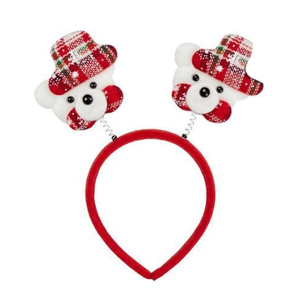 Ободок новогодний "Медведь" 2505-SP-4 размер 22,5 см