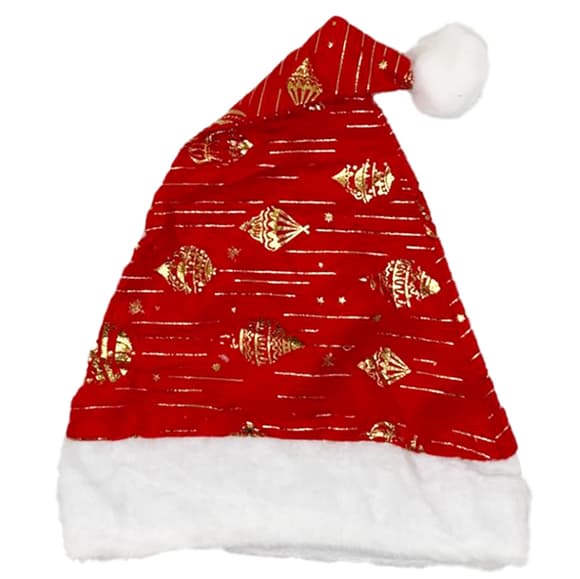 Шап ка новогодняя "Санта-Клауса" 6241-6-2 с игрушками