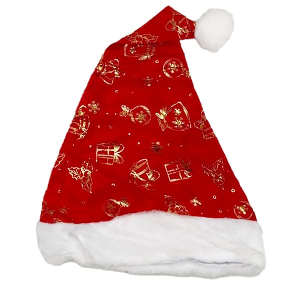 Шапка новорічн а "Санта-Клауса" 6241-6-4 з подарунками