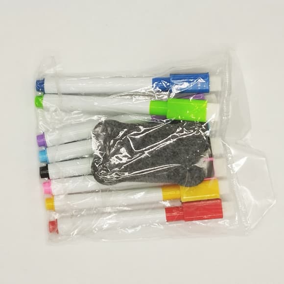 Набор маркеров для магнитной доски 73485, 8 цветов, с губкой