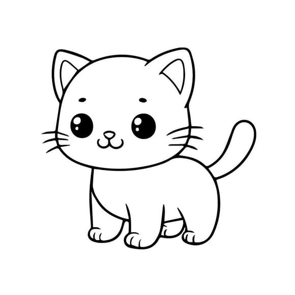 Детская раскраска пальчиковыми красками "Забавный котенок" 15624-AC 25х25 см                           