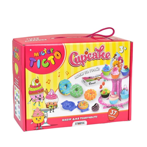 Детский набор для творчества "Мистер тесто Cupcake" 41016, 37 предметов