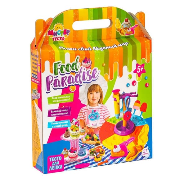 Детский набор для творчества "Мистер тесто - food paradise" 71304, 57 предметов