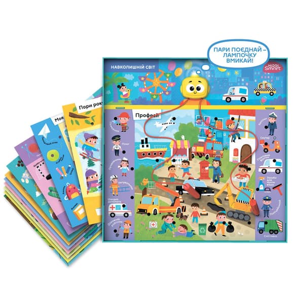 Электронная логическая игра "Викторина окружающий мир" Kiddi Smart 157-A-0022-UA, со светом и звуком