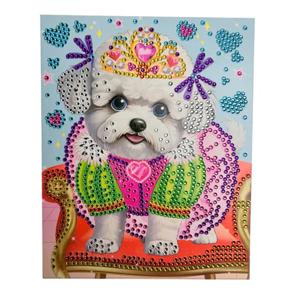 Набор для творчества Диамантовая мозаика "Королевская собачка" НТ-26-11