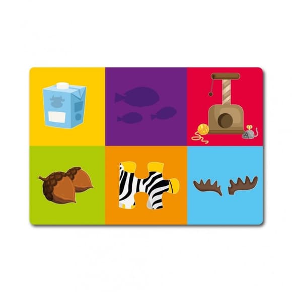 Настольная игра Лото животные+ассоциации 128527, 6 карточек-планшеток