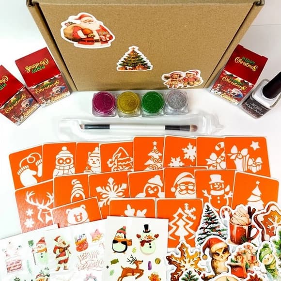 Подарунковий набір "Різдвяне диво: Чарівний Подарунок" gift-box-christmass-3kids