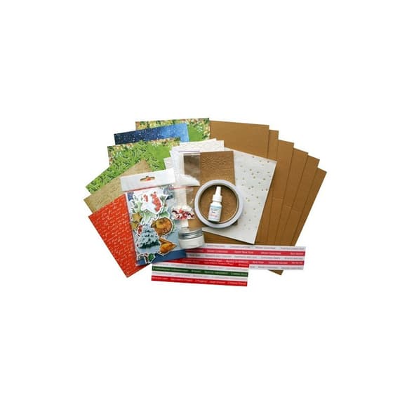 Набір для створення вітальних листівок "Hello Winter" FDGCK-051, 12х15 см, 6 шт